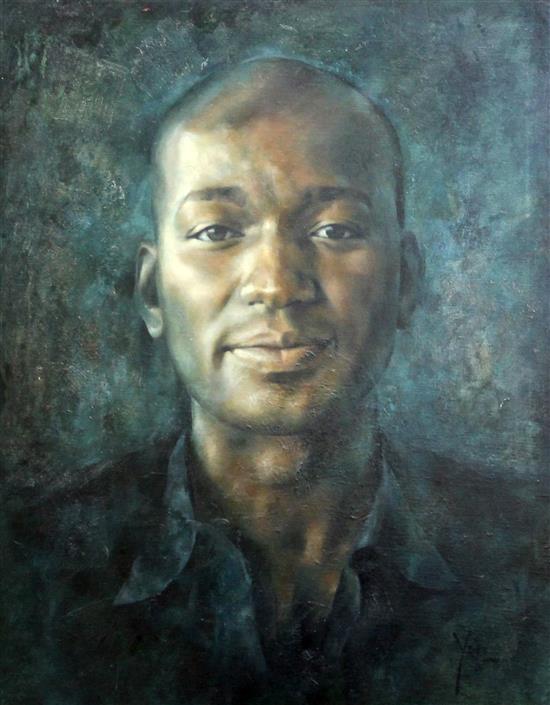 § Jonathan Yeo (1970-) Portrait of Roger Michael 30 x 24in.